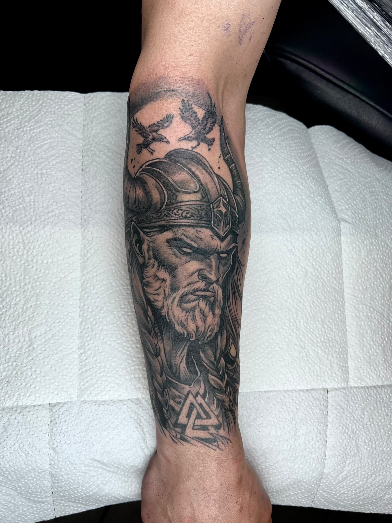 Nordischer Krieger — Tattoo von Ciprian Grapa