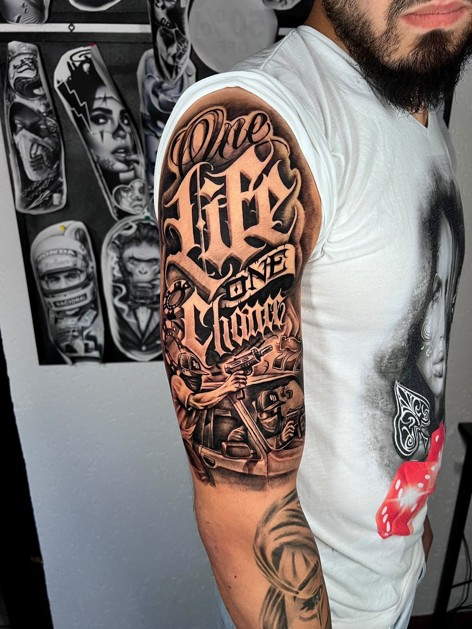 One Life, One Chance — Tattoo von Ciprian Grapa